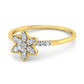 Flame 14Kt Diamond Ring