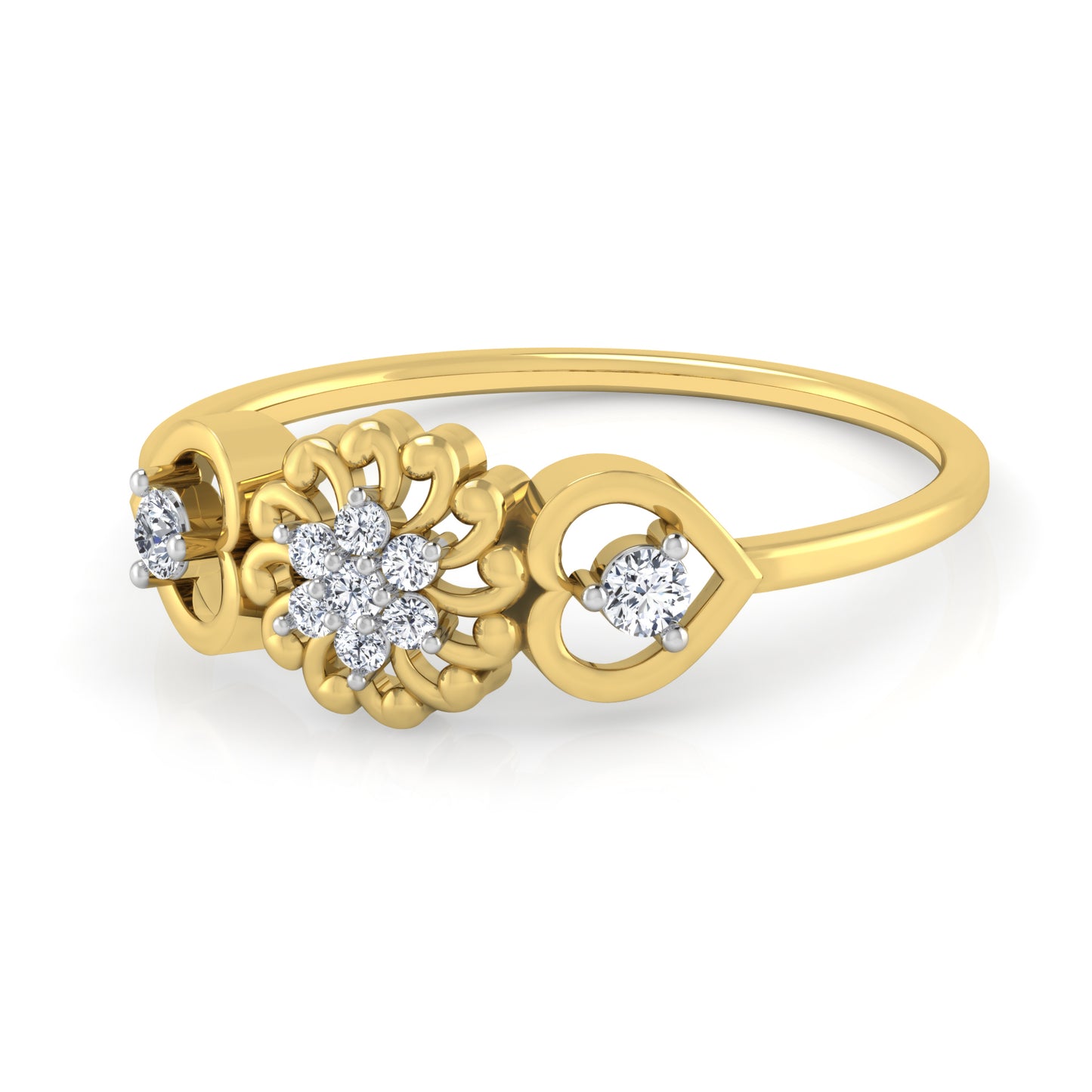 Whirlwind 14Kt Diamond Ring