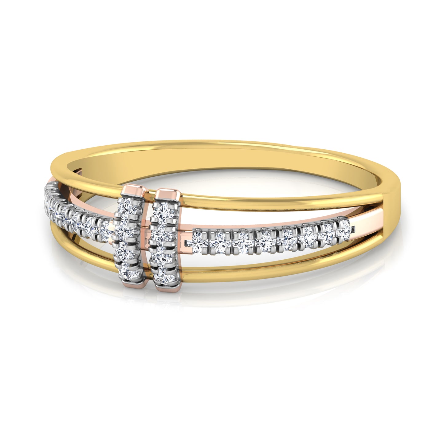 Lustrous 18Kt Diamond Ring
