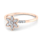 Flame 14Kt Diamond Ring