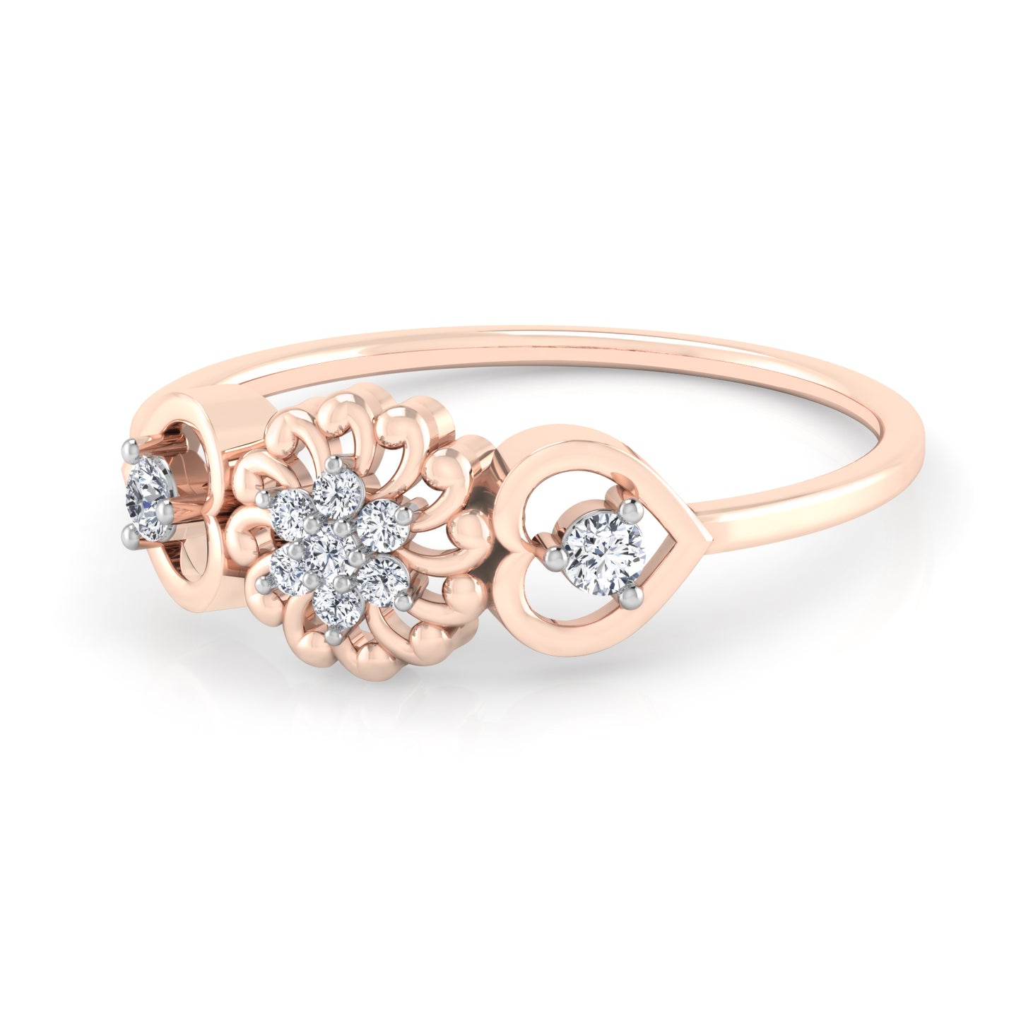 Whirlwind 14Kt Diamond Ring