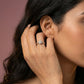 Amber Veil 18Kt Diamond Ring model_rose view