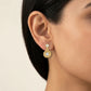 Celestial Cascade Earrings 18K model_rose view