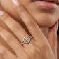 Celestial Crystal Radiance 18Kt Diamond Ring model_white view
