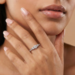 Celestial Dusk 18Kt Diamond Ring model_white view