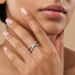 Celestial Petal 18Kt Diamond Ring model_white view