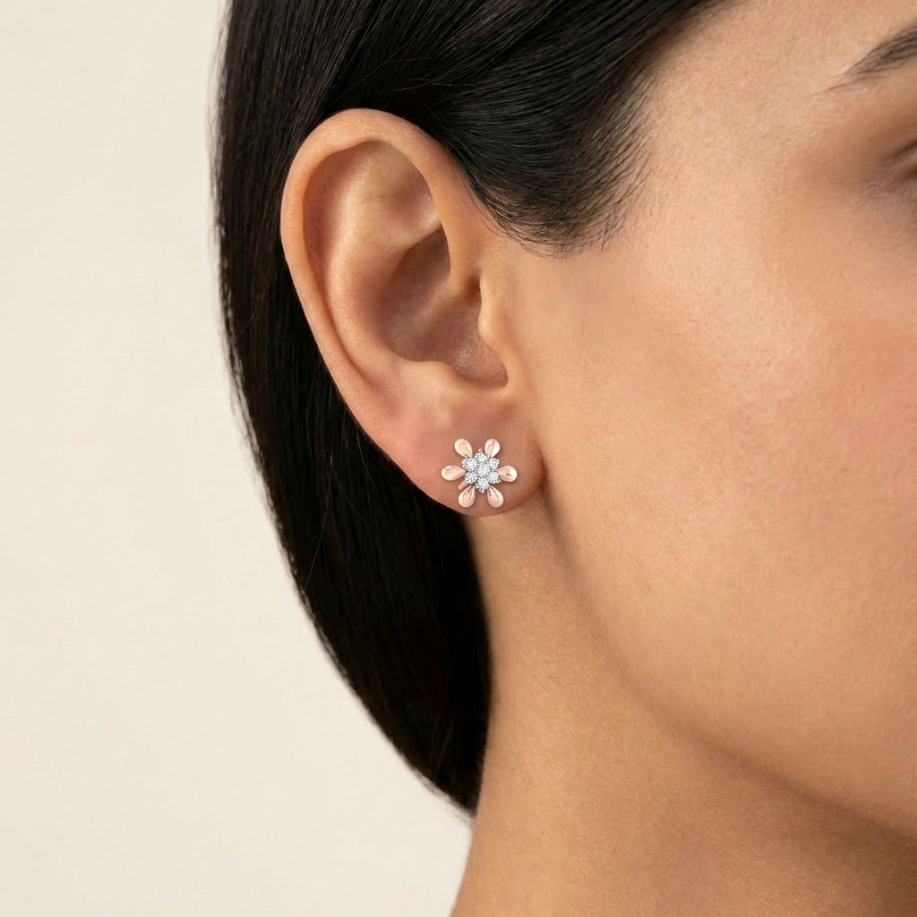 Celestial Symphony Sparklers 18K model_rose view