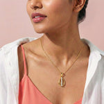 Cosmic Charm Diamond Pendant 18K model_rose-1 view