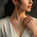 Cosmic Charm Diamond Pendant 18K model_yellow-1 view
