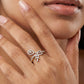 Diamond Dewdrop Dreams Ring model_white view