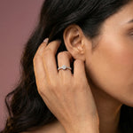 Eternal Flame 18Kt Diamond Ring model_rose view