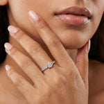 Eternal Flame 18Kt Diamond Ring model_white view