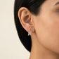 Ethereal Charm Diamond Earring 18K model_rose view