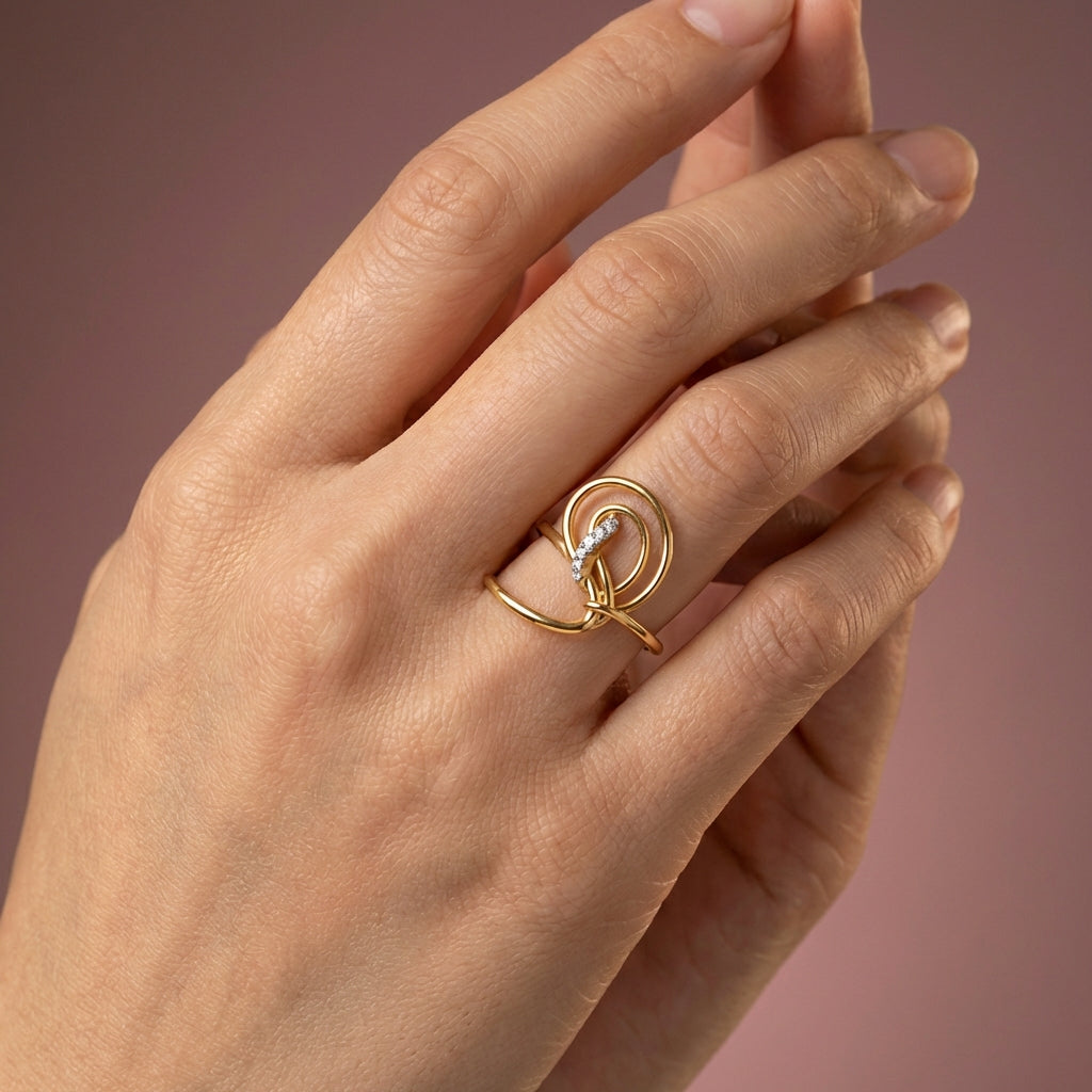Ethereal Elysium 18Kt Diamond Ring model view