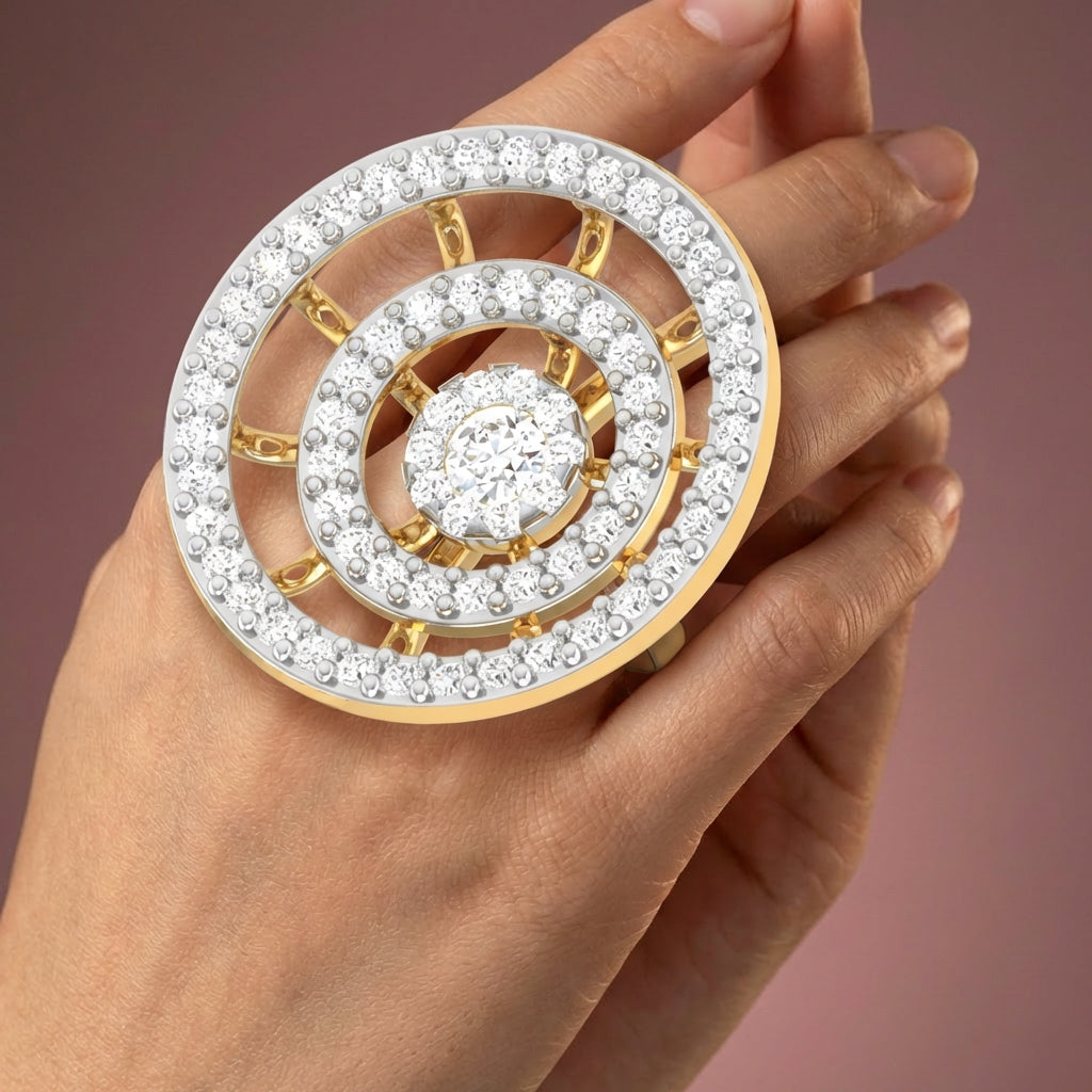 Ethereal Enchantment 18Kt Diamond Ring model view