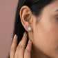 Ethereal Essence Studs 18K model_yellow view