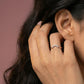 Euphoria 18Kt Diamond Ring model_rose view