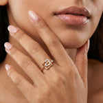 Frostfire Fusion 18Kt Diamond Ring model_white view
