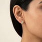 Funky Fusion Earrings 18K model_rose view