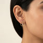 Gilded Gala Earrings 18K model_rose view