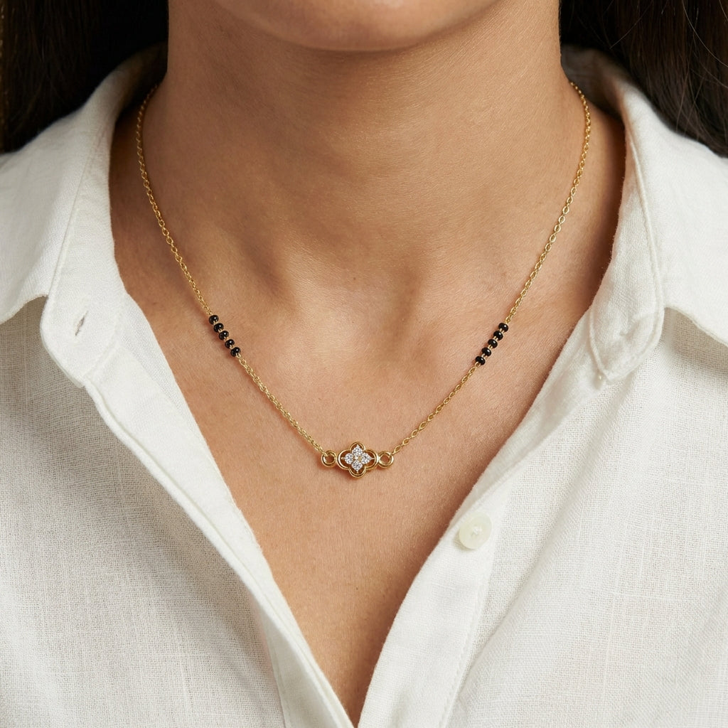 Gleaming Gardens Chain Bracelet 18K model_yellow-1 view