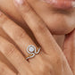 Glimmer Radiance 18Kt Diamond Ring model_white view
