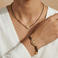 Glittering Grove Diamond Bracelet 18K model_yellow-1 view