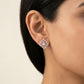 Golden Aura Hoops model_rose-1 view