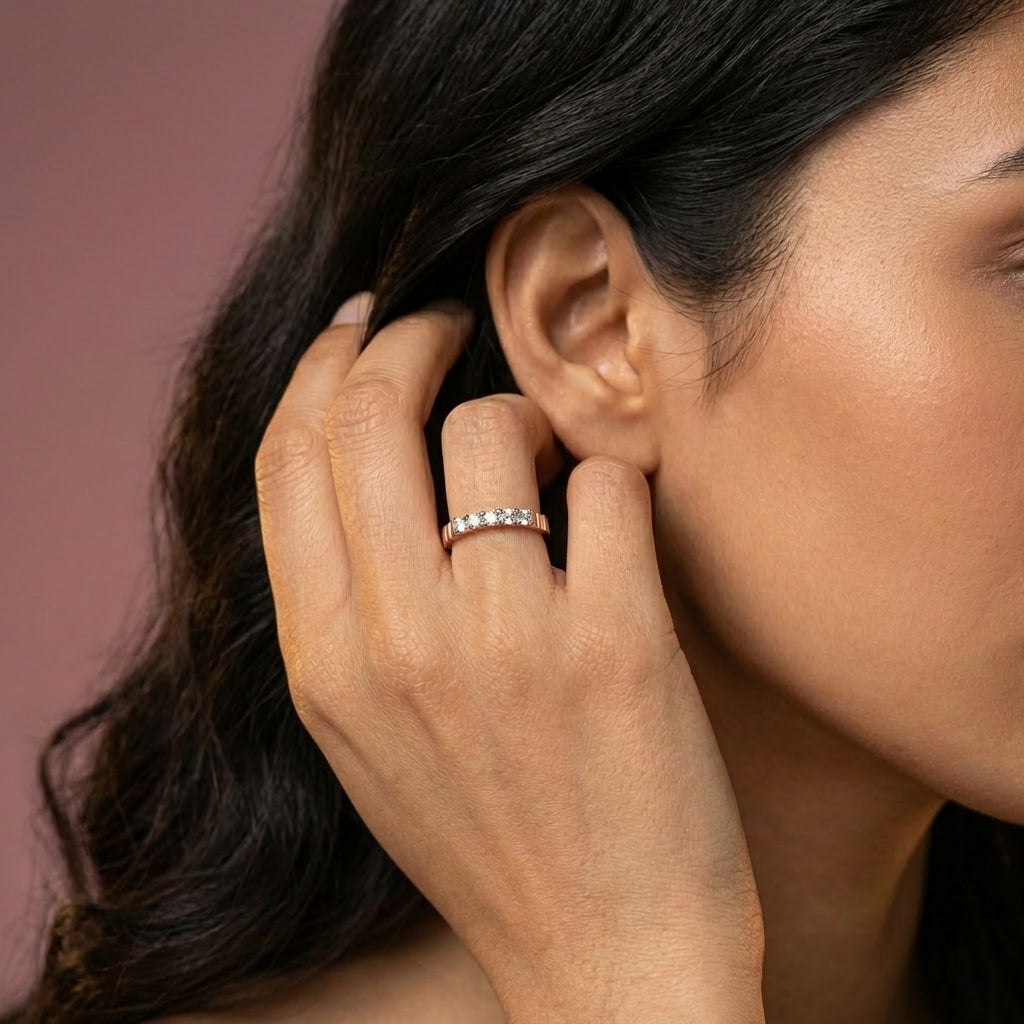 Crystal Orchid 14Kt Diamond Ring