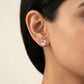 Luminescent Lavender Earrings 18K model_rose view