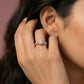 Moonlit Mirage 18Kt Diamond Ring model_rose view