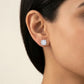 Mystic Mirage Studs 18K model_rose view