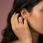 Mystic Moonbeam 18Kt Diamond Ring model_rose view