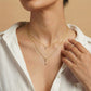 Mystic Moonbeam Necklace 18k model_rose view
