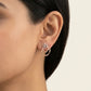 Oceanic Earrings 18K model_rose view