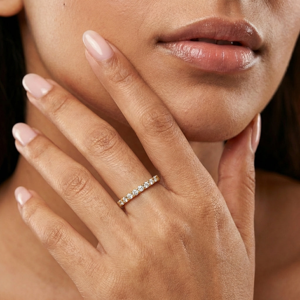 Panorama 18Kt Diamond Ring model_white view