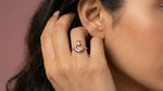 Pinnacle 18Kt Diamond Ring model_rose view