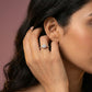 Radiant Muse 18Kt Diamond Ring model_rose view