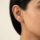 Radiant Reef Earrings 18K model_rose view