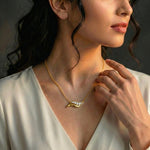Regal Radiance Diamond Pendant 18K model_yellow-1 view