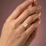 Regal Radiance Redux 18Kt Diamond Ring model view
