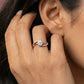 Resonance 18Kt Diamond Ring model_rose view