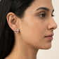 Serene Soliloquy Diamond Studs 18K model_rose view