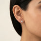 Serene Sparkle Diamond Drops 18K model_rose view