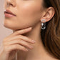 Shimmering Grace Diamond Earring 18K model_white view