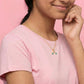 Shimmering Splendor Diamond Necklace model_white view