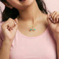 Shimmering Splendor Diamond Necklace model_yellow view