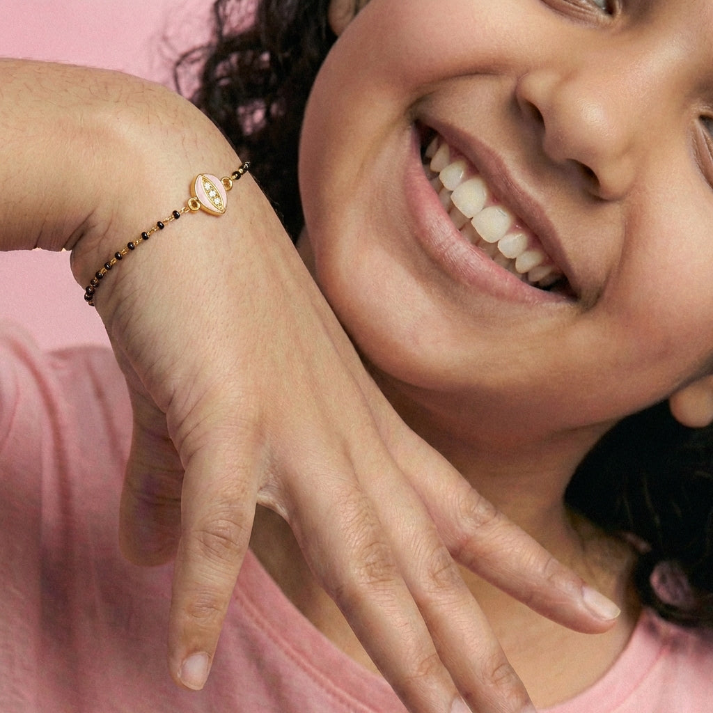Shimmering Starlight Diamond Bracelet model_rose view