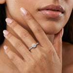 Tranquil Charm 18Kt Diamond Ring model_white view