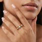 Tranquil Typhoon Turquoise 18Kt Diamond Ring model_white view